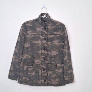 Lucky Brand Jacket Military Camo Sz XS Safari Streetwear Utility Casual